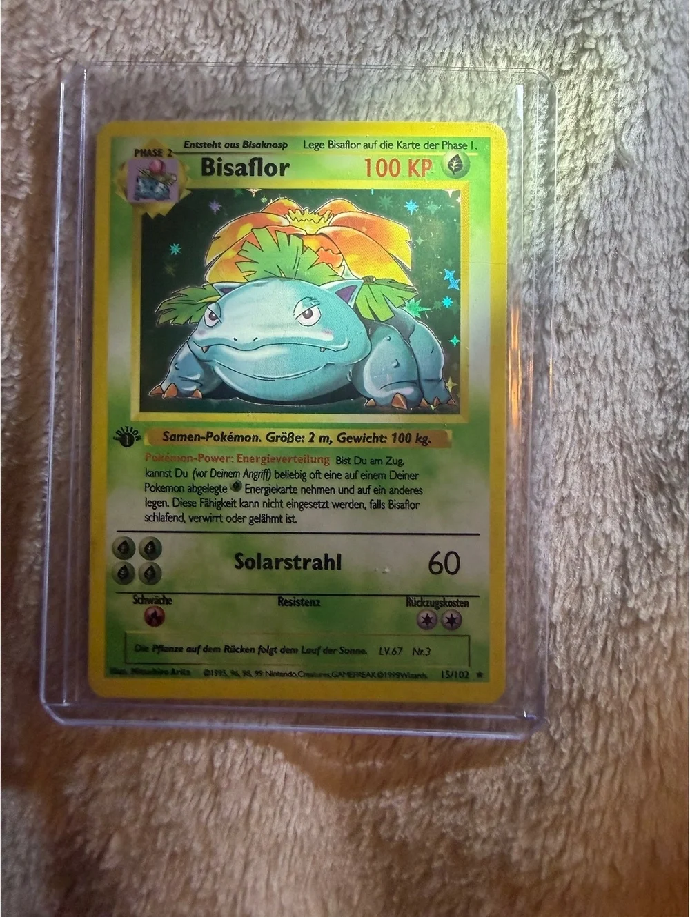Venusaur (Bisaflor) Holo Rare Pokémon Card - German Edition